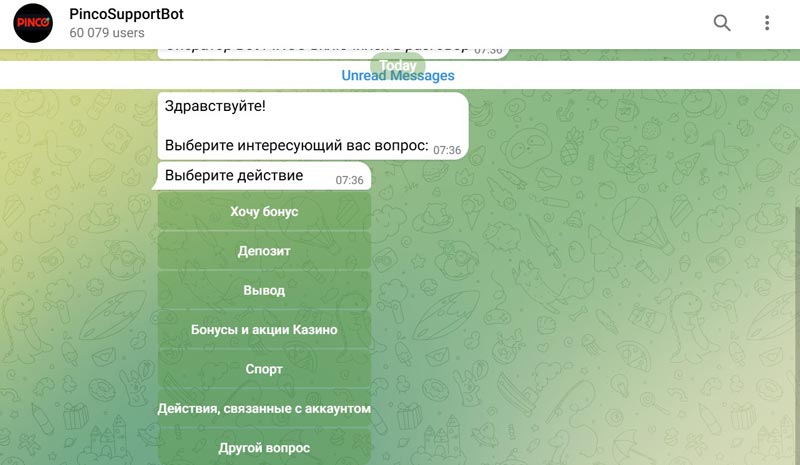 Чат в мессенджере